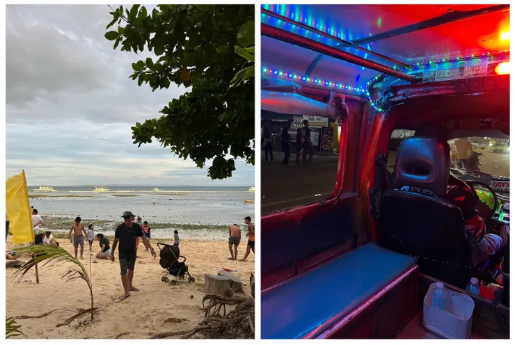 海邊一隅及回程的繽紛吉普尼