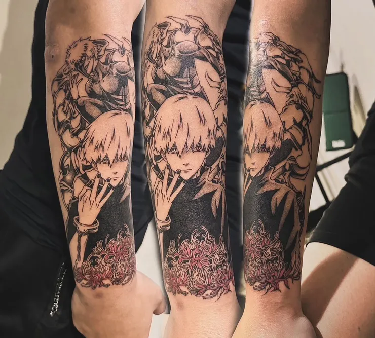 凱克刺青作品－金木研·百足·東京喰種