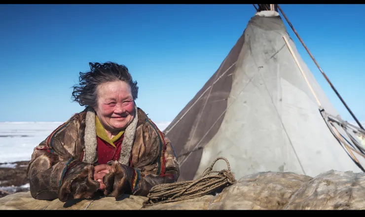 牧民和帳篷(Chum / Чум)