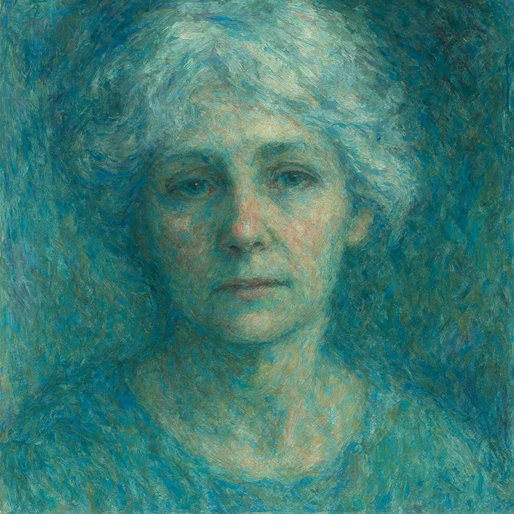 When she touched the needle to her wrist, the currents whispered back - her own memories streaming outward, merging with others in the blue expanse.