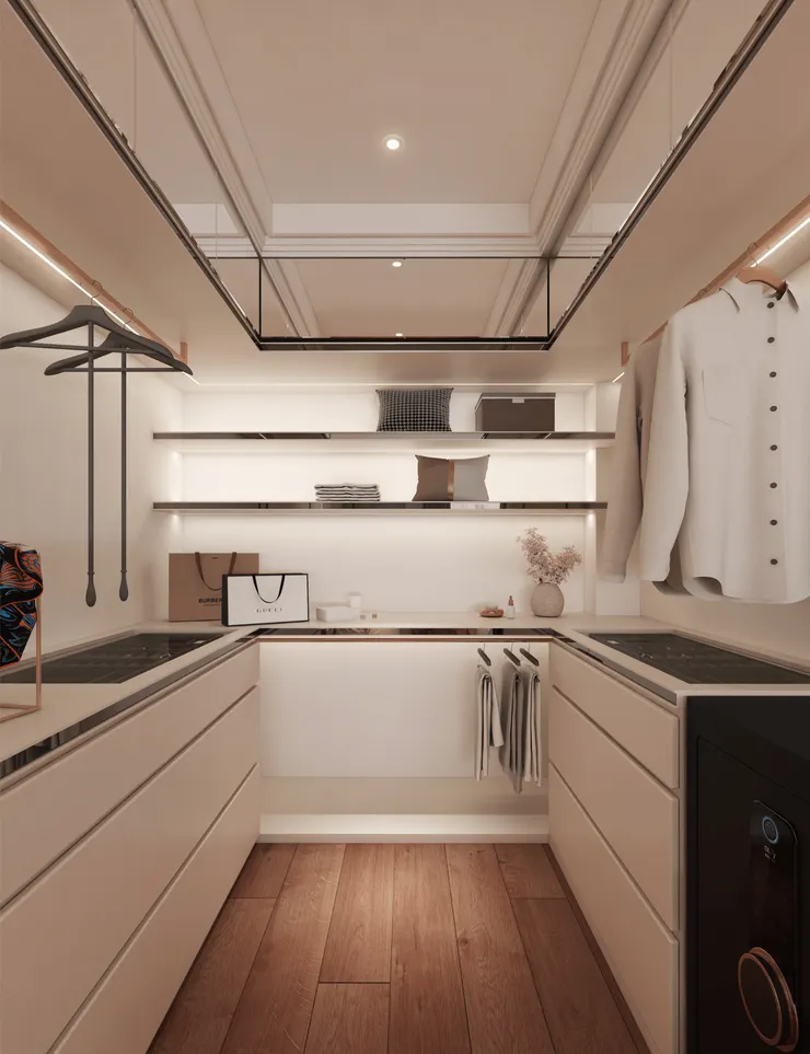 ▲全屋除濕機案例<仁武透天>更衣室