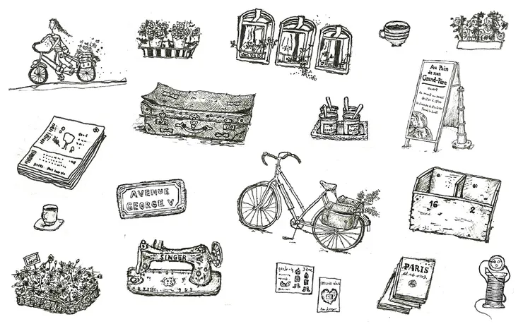 生活中各種細微的事物都是代針筆練習的好素材