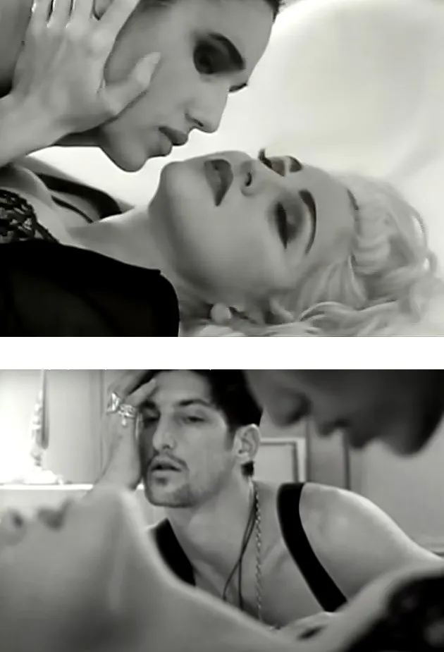 窺視瑪丹娜與跨性別裝扮者交纏的異性戀男性