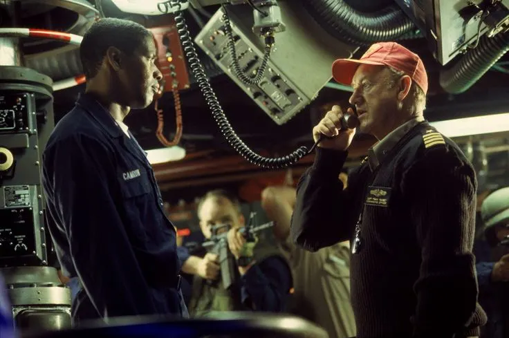 《赤色風暴》（Crimson Tide, 1995），東尼·史考特導演，金·哈克曼、丹佐·華盛頓主演。