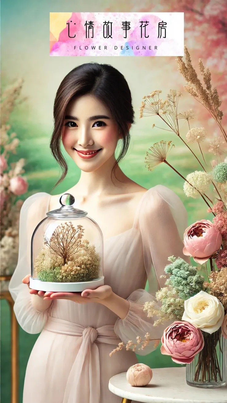 台南著名花店『心情故事花房』——台南花卉中心最新玻璃花盅,為開店、升遷、開幕添上優雅祝福