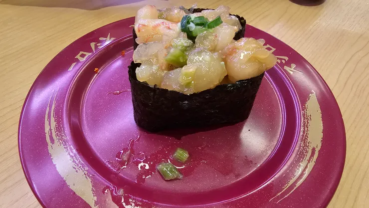 我比較不敢吃生食!所以這一盤是儒儒吃的!