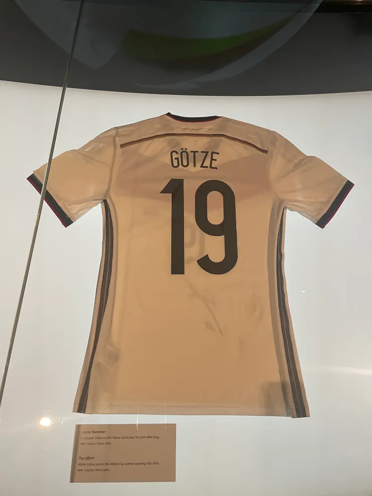 Mario Gotze在2014世界杯決賽射入致勝一球的球衣
