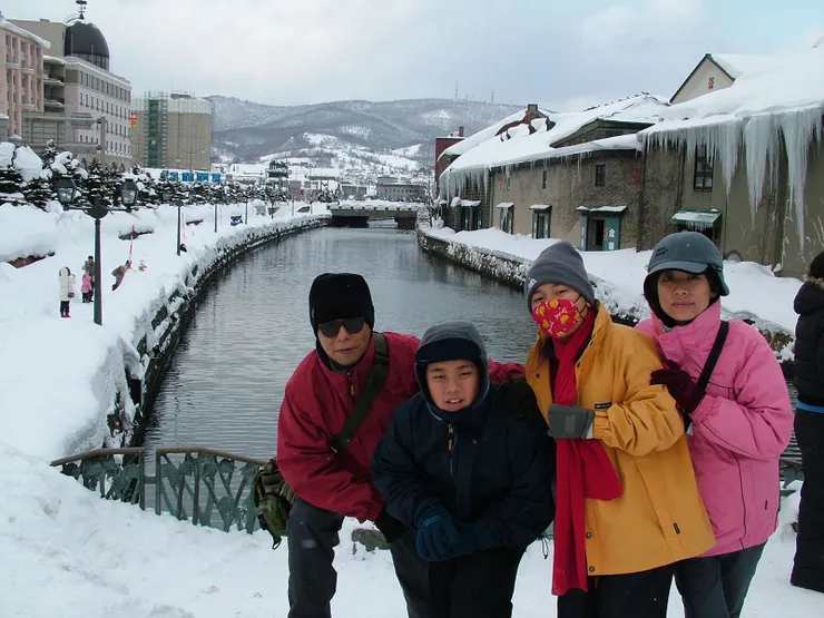 小樽運河-天寒地凍的銀色世界