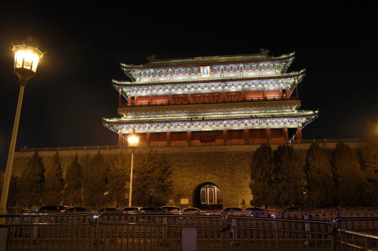 夜晚的正陽門
