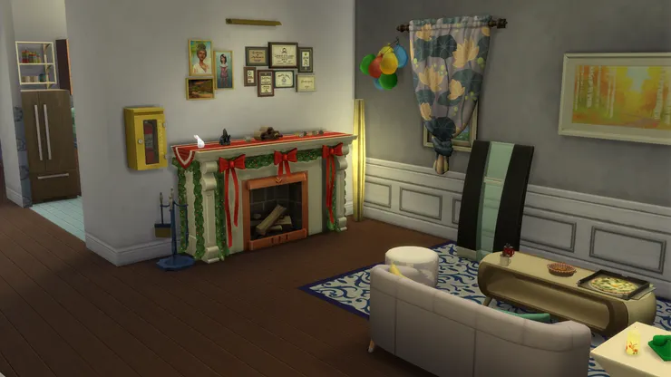 客廳一角我增設了火爐!在亞洲的建築裏實屬罕見,但現在可以找室內設計公司安裝假的壁爐。