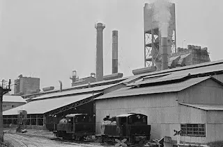 臺灣水泥公司竹東廠專用鐵路線舊照圖片來源：國家發展委員會檔案管理局