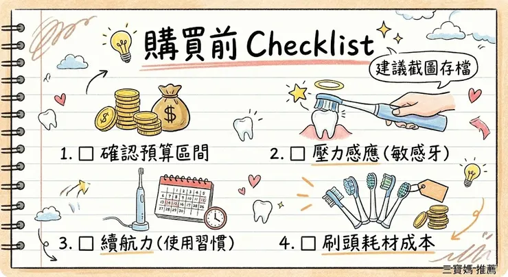 電動牙刷購買前 Checklist