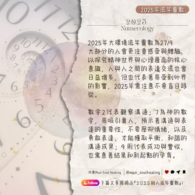 ｜九星靈數🪐2025大環境流年靈數🐍｜