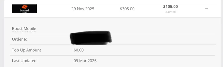 boost的現金回饋