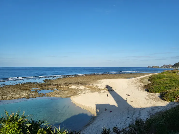 綠島燈塔的影子