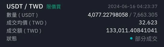 BitoPro 買進紀錄