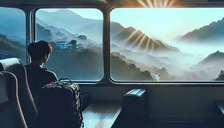 不曉得要開去哪的車箱內部（由於隔了太多天，我無法很清楚的描述場景，所以不太算是符合夢境） - ChatGPT 