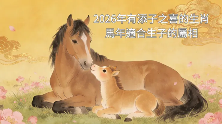 2026年有添子之喜的生肖 馬年適合生子的屬相