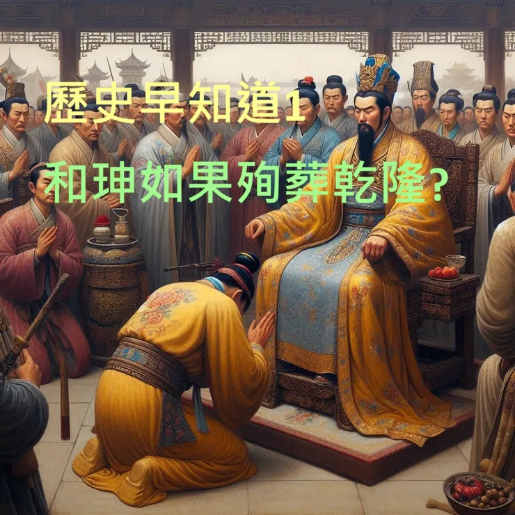 From Bing Image Creator "和珅 向嘉慶皇帝認罪"