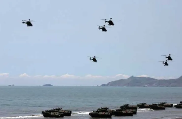 台灣海軍陸戰隊於東海岸演習