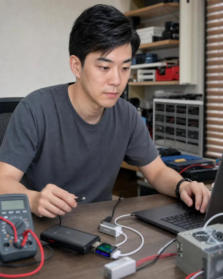 梁练伟测试 AI PC 续航与性能负载差异
