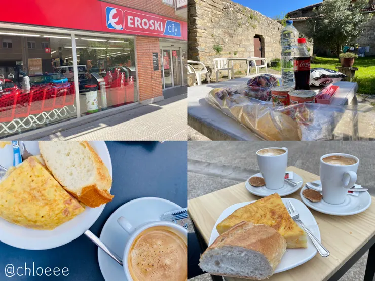 有時候會去超市買，早餐基本上是拿鐵配可送或烘蛋