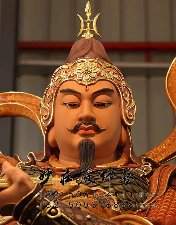 銅雕馬靈耀元帥塑像正面近照實拍圖