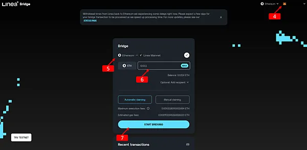 Linea|主網跨鏈教學