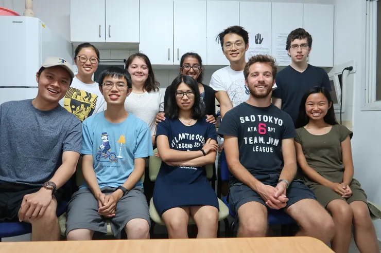 來自世界各地的的交換學生