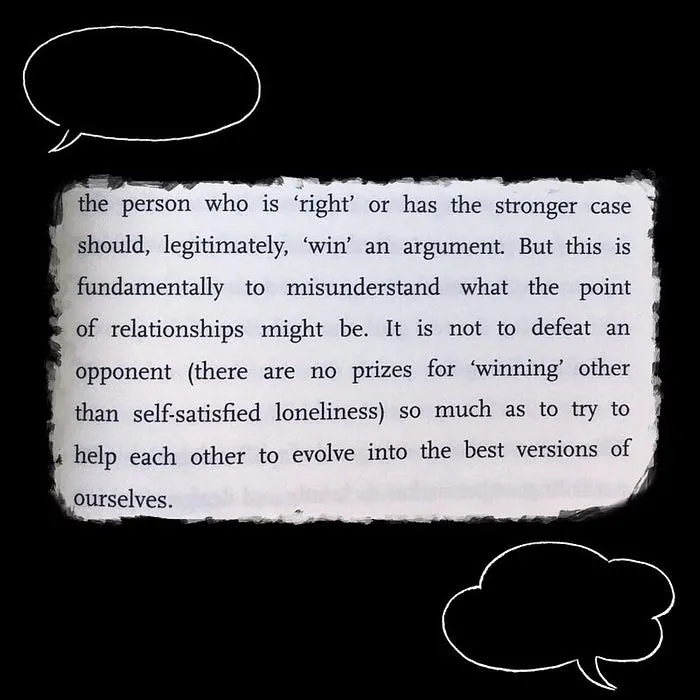 想要良好的關係,真的不要追求輸贏,伴侶真的不是辯論對手。