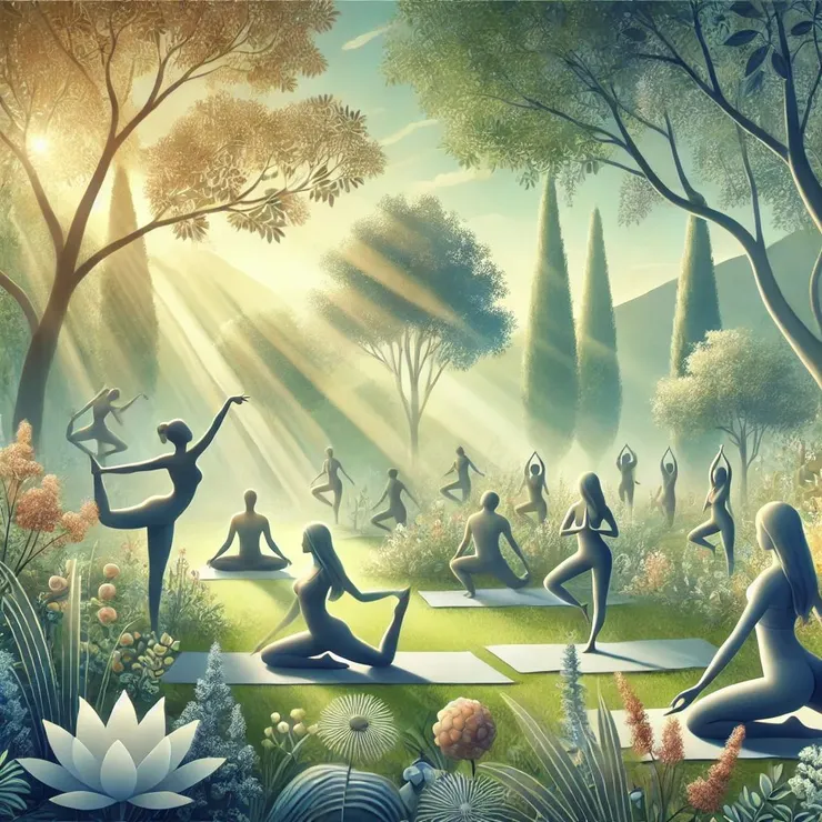 總算生成的瑜珈圖。ChatGPT生成