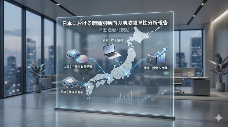 2026年日本在留資格與職業專長地段分佈分析封面圖,探討職涯如何影響居住地段選擇。