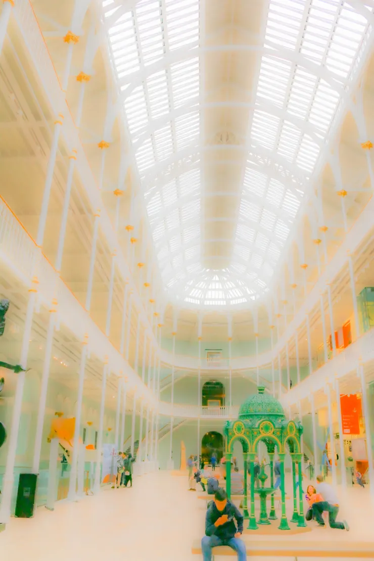 蘇格蘭國家博物館的大廳一景