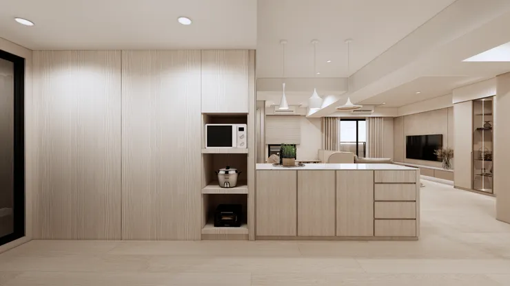 <璟都心>現代簡約風、奶茶宅案例，高雄藝瓦室內設計作品