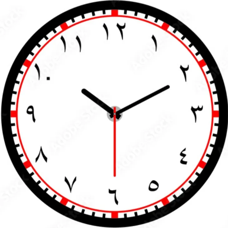 阿拉伯文數字時鐘