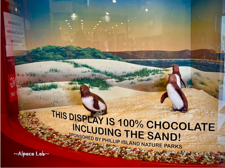 整個作品連沙子都是巧克力做成的!他沒融化我先融化了!