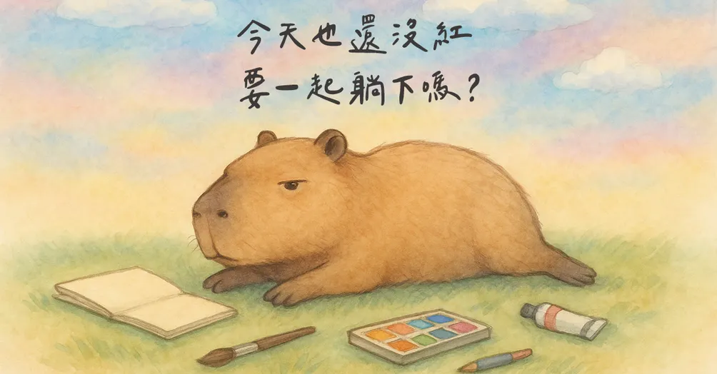 一隻不紅的卡皮巴拉