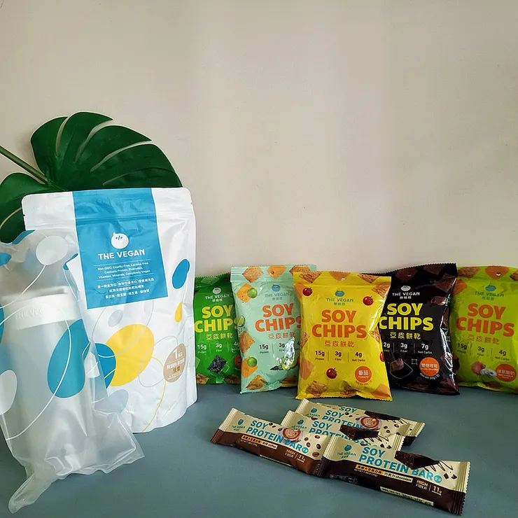 【樂維根】經典植物優蛋白×豆皮餅乾×大豆蛋白棒×樂飲杯