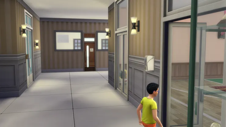 地下層當然不只接待處和禮堂，還有校務處和教員室，之後會帶大家去看。