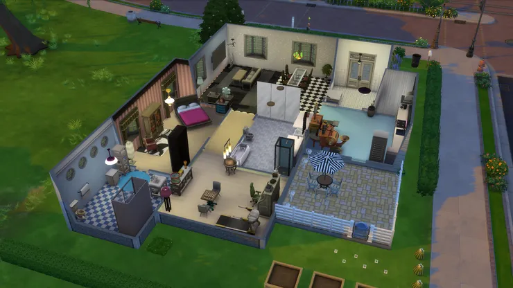 咦？這裏是另一個設計，我現在才看到...那就新年送大禮，再送大家一個房子！希望大家來年也住住自己心儀的房子。