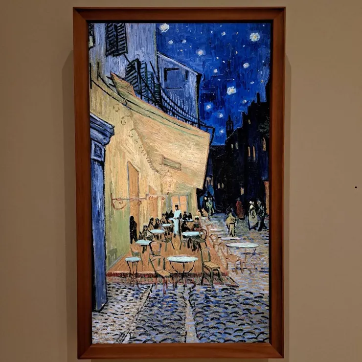 ▲夜晚露天咖啡座（1888年作品）