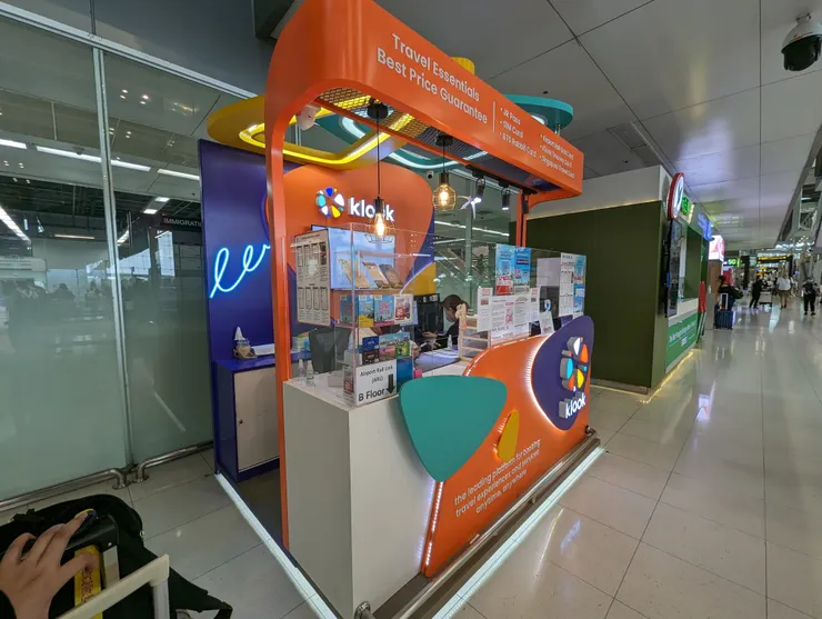 klook櫃檯在4樓機場出境大廳