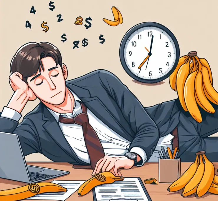 工作完再吃香蕉