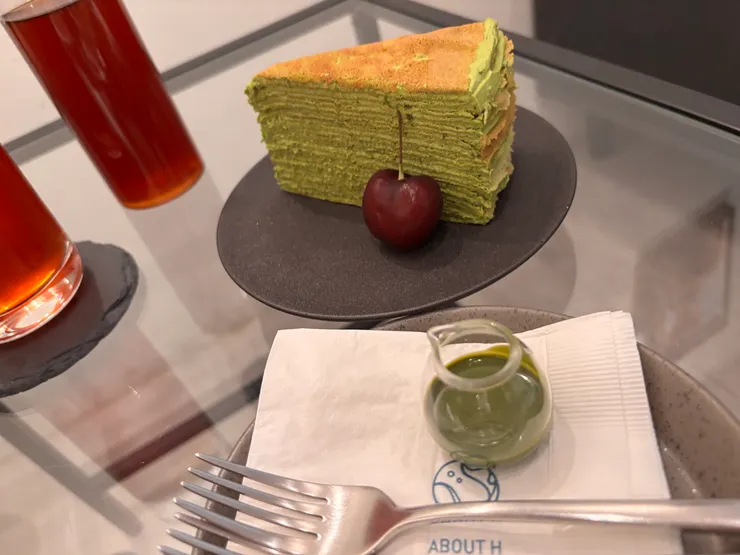 抹茶千層附抹醬