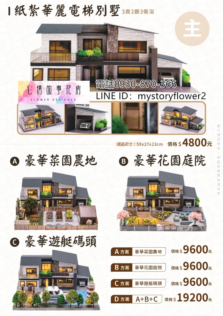 台南紙紮屋推薦|天堂的房子,送給最思念的親人──就找心情故事花房