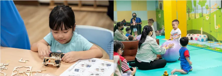 培訓課程搭配專業保母照顧年幼寶寶，協會夥伴也帶領小朋友組裝太陽能小車，一起成為永續能源小尖兵！