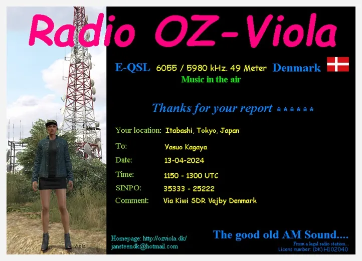 歐洲私人廣播電台的 QSL 卡