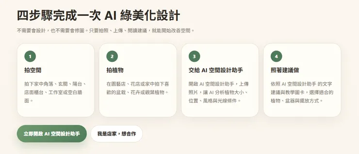 AI綠美化空間設計師