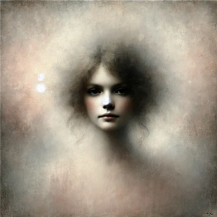 Each portrait she encountered was a canvas of memories, whispered confessions muted in subtle sepia and faded browns.