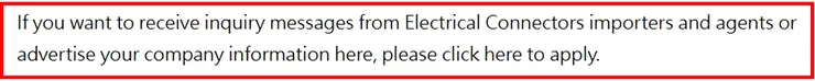 Advertise or Receive Buyer Inquiries Application
